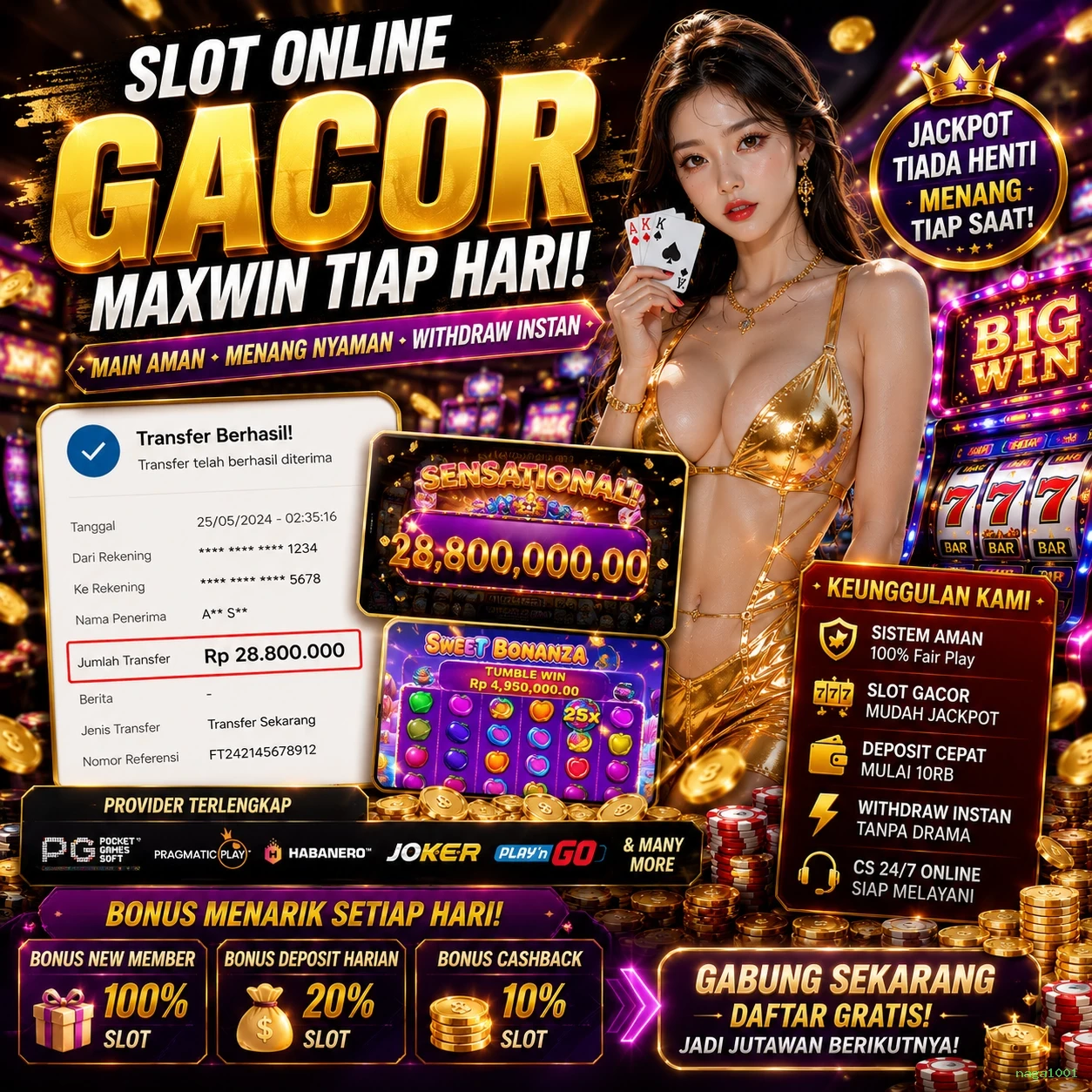 naga1001 Bonus Menarik
